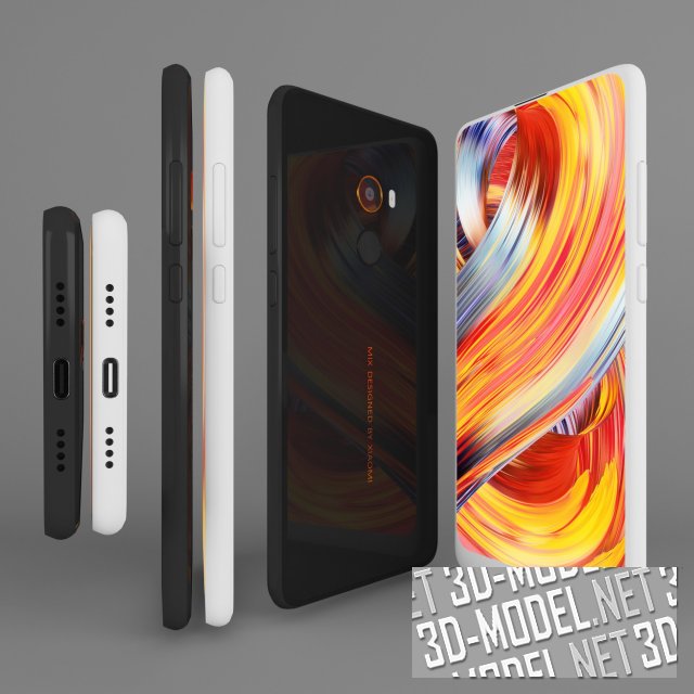 3D модель – Смартфон Xiaomi Mi Mix 2