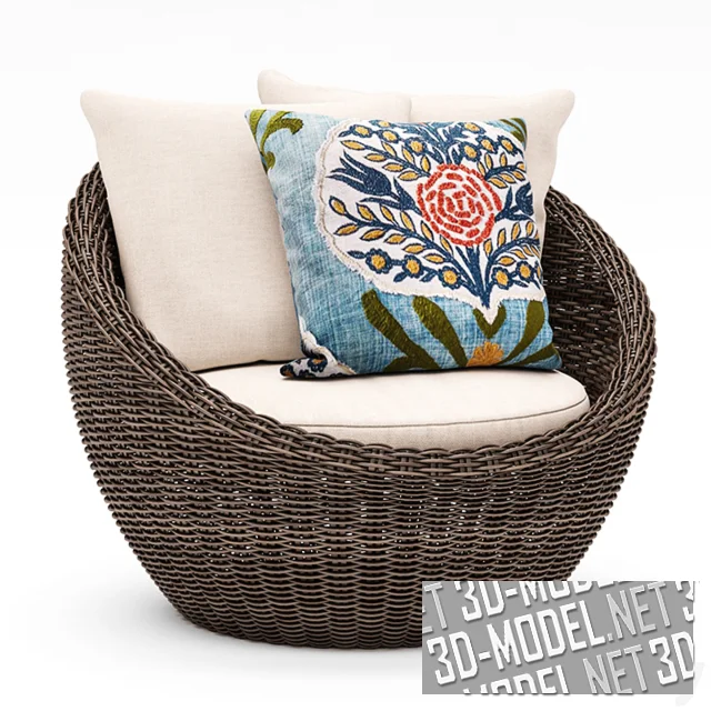 Кресло Torrey Papasan от Pottery Barn