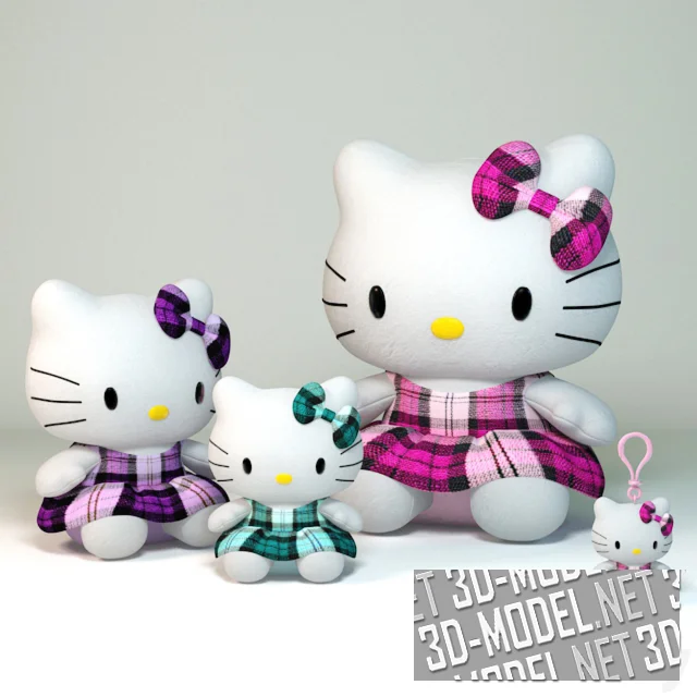 3d-модель «Семейство» Hello Kitty