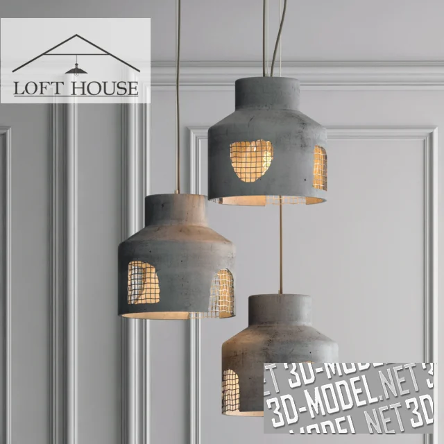3d-модель Светильник LOFT HOUSE P-186 от Bonjur Abajur