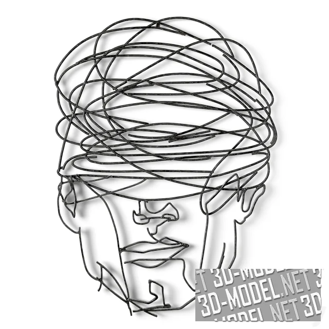 3d-модель Абстрактный декор из металла (Madness The Art of Hlebitza)
