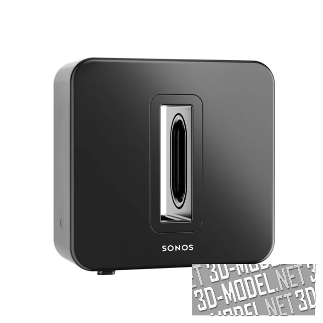 3d-модель Беспроводной сабвуфер от Sonos – Sub 4 Premium
