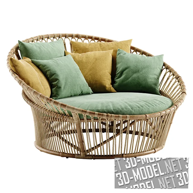 3d-модель Диван Olympia (Love Nest) от Sika Design
