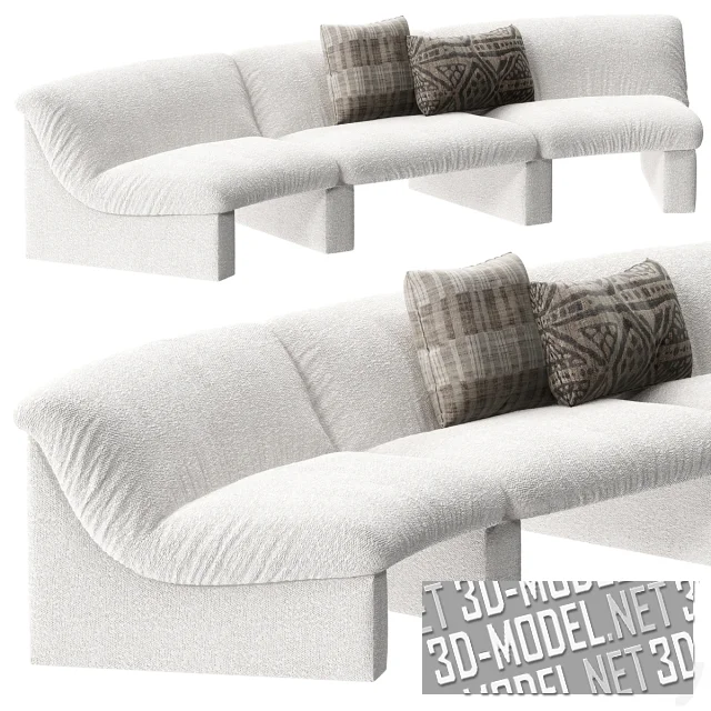 3d-модель Диван Snow от Note Design Studio