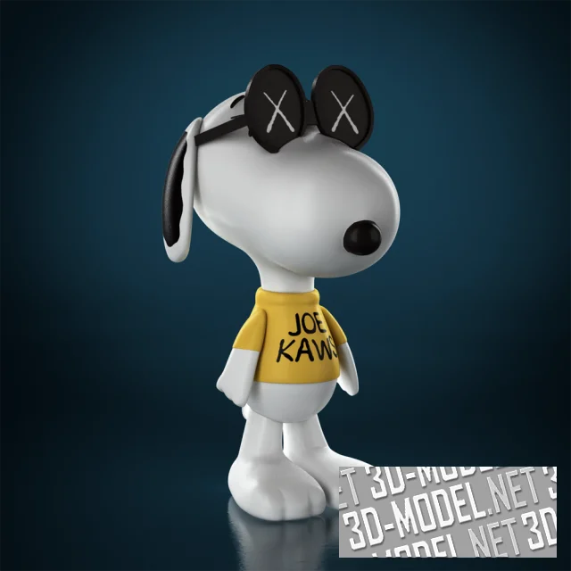 3d-модель Фигурка Snoopy KAWS