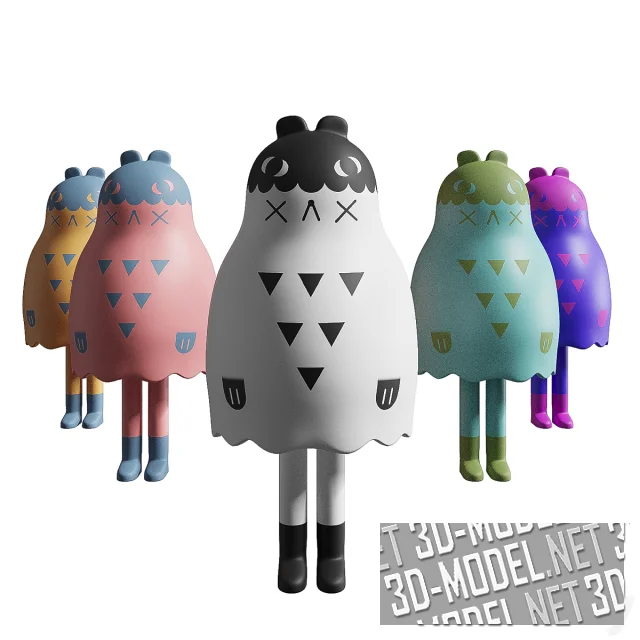3d-модель Фигурки Boo Bear от Andrea Kang