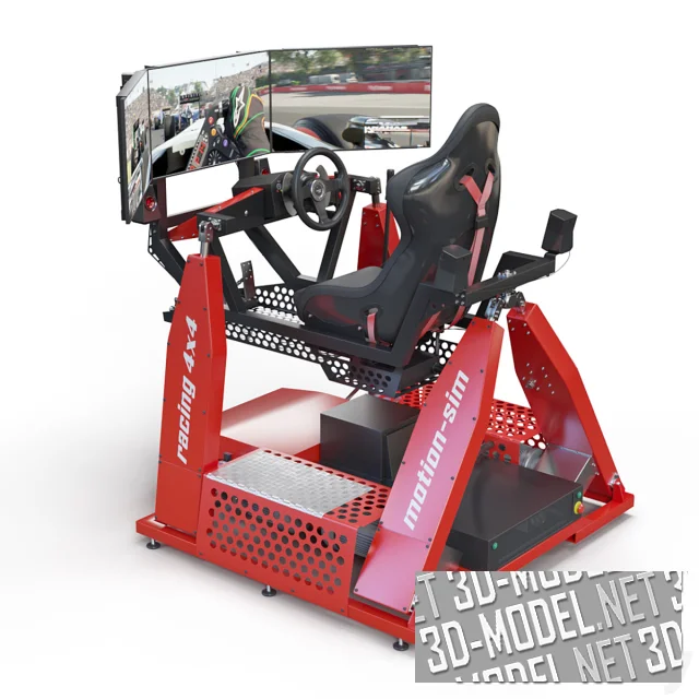 3d-модель Гоночный симулятор (Racing Game Simulator motion sim)