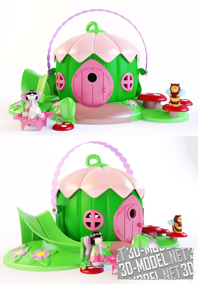 3d-модель Игрушечный дом