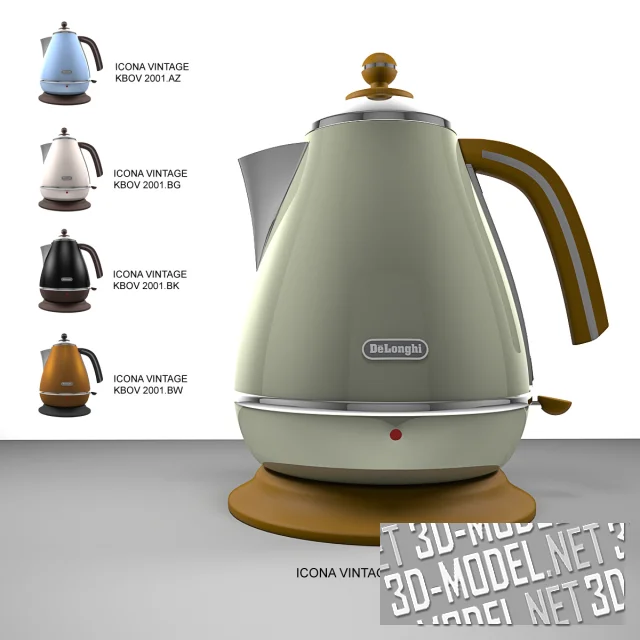 3d-модель Кофемашина DeLonghi Icona Vintage