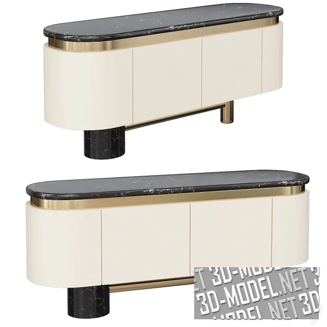 3d-модель Комод Alder Lenzi Marble
