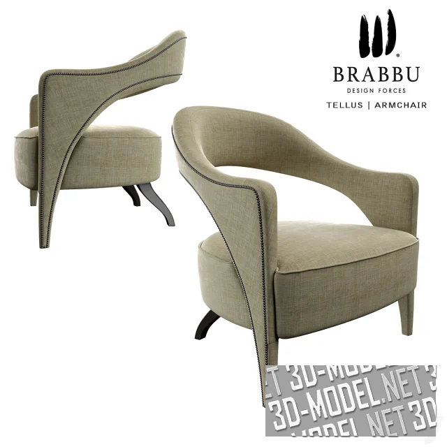 3d-модель Кресло Tellus BRABBU Design Forces