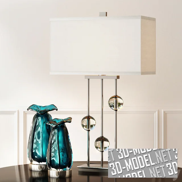3d-модель Лампа Rodeshia и вазы Gabriela от Uttermost