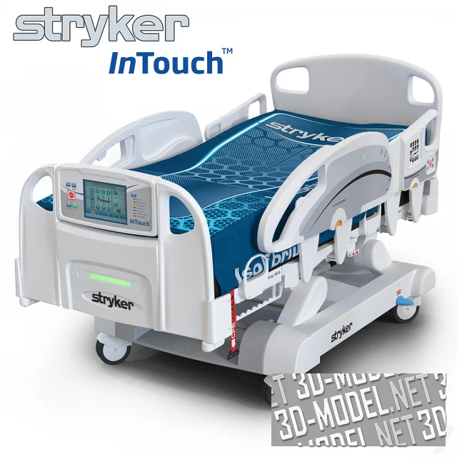 3d-модель Медицинская кровать InTouch от Stryker