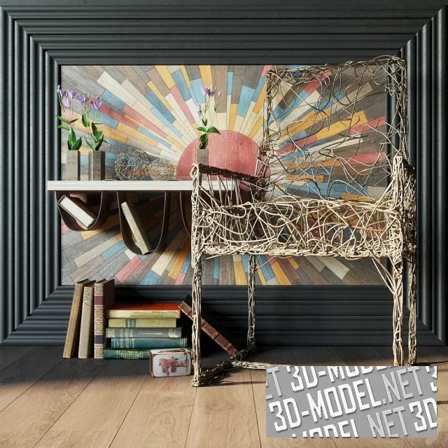 3d-модель Набор декора Copper Sun