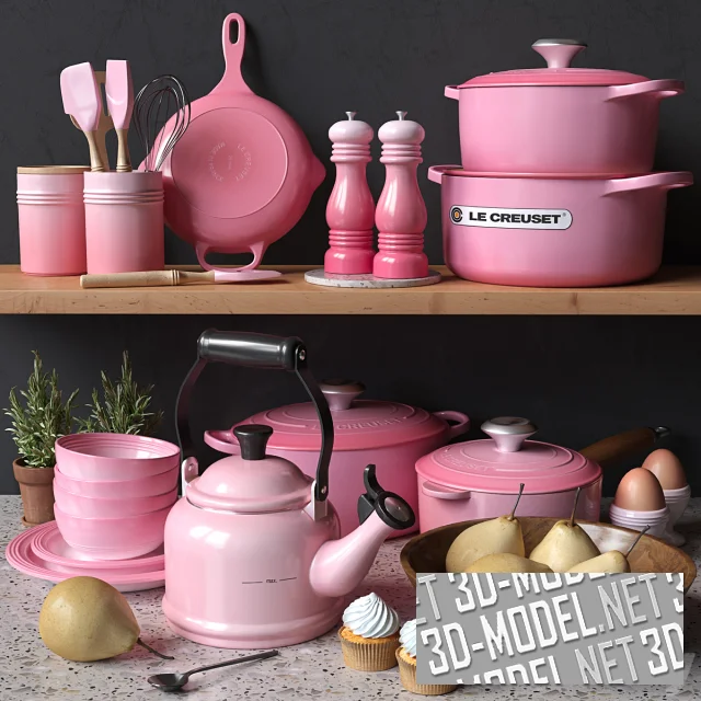 3d-модель Набор для кухни от Le Creuset
