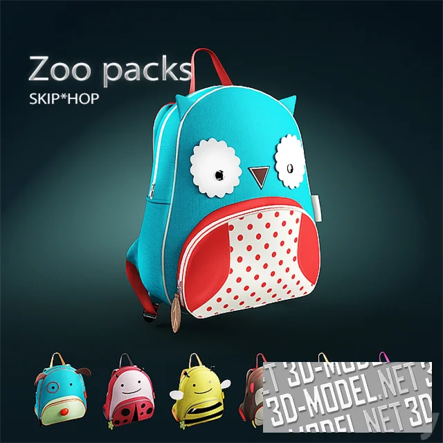 3d-модель Рюкзак ZOO от Skip Hop