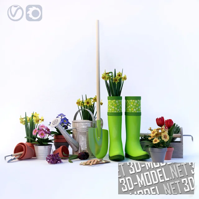 3d-модель Сет для сада (Esschert Design)