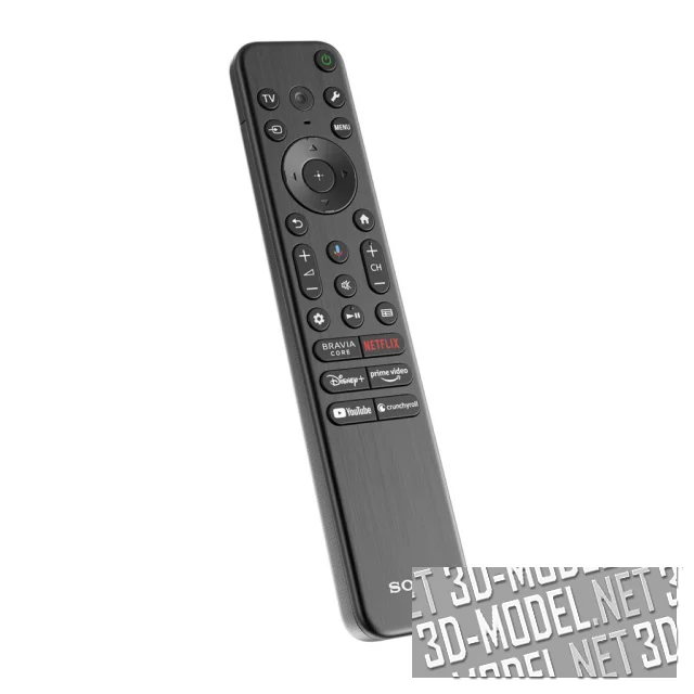 3d-модель ТВ-пульт Bravia 2024 от Sony