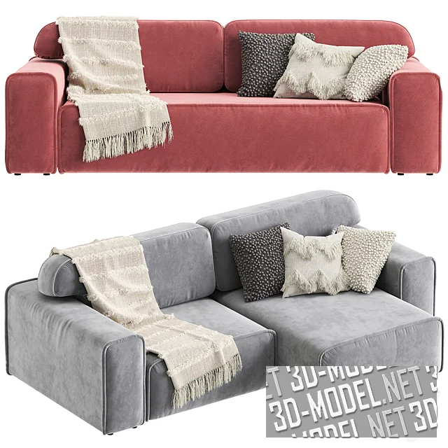 3d-модель Диван Viena (прямой и угловой) от Divan.ru