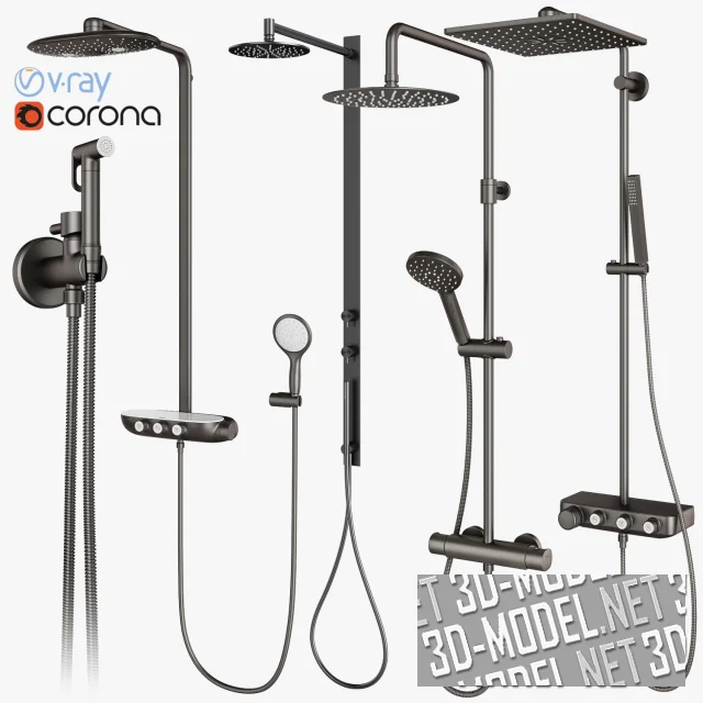 3d-модель Душевые системы GROHE и гигиенические души CEA Gustavsberg