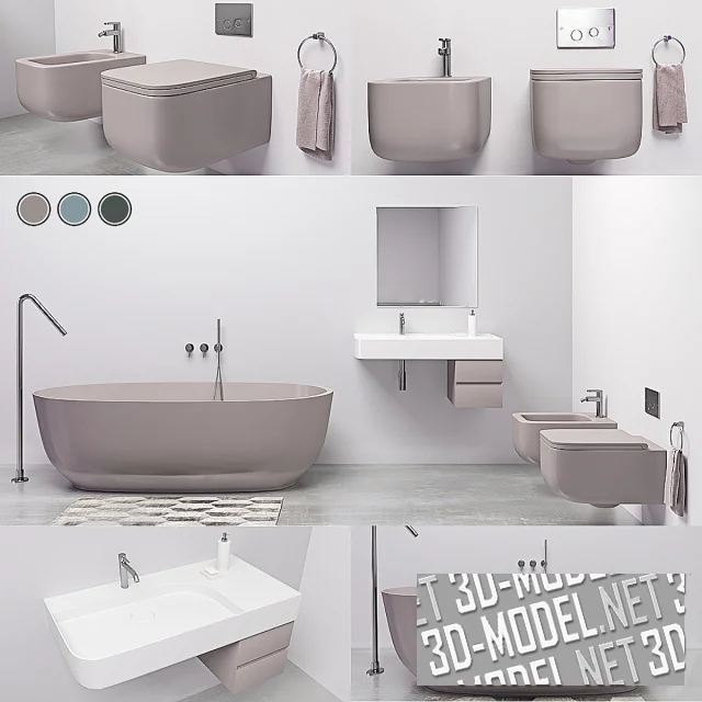 3d-модель Комплект Revolution от Esedra SDR Ceramiche