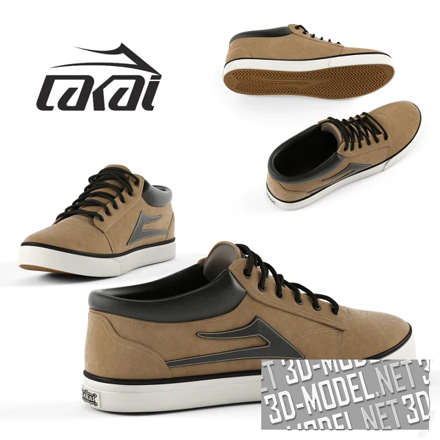 3d-модель Кроссовки Lakai