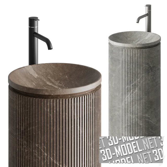 3d-модель Напольная раковина INBANI GRATE