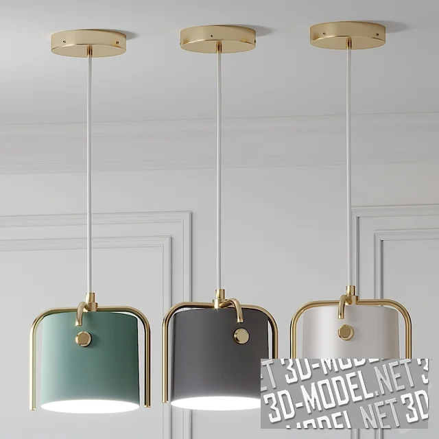 3d-модель Подвесной светильник Nordic Drum Shade (3 варианта)
