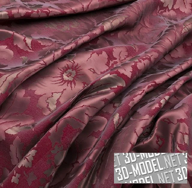 3d-модель Шелковая ткань ZOFFANY Constantina Damask Weaves
