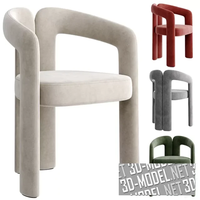 3d-модель Стул Cassina Dudet, 3 цвета