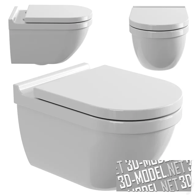 3d-модель Унитаз Duravit Starck 3