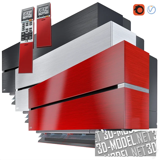 3d-модель Внутренний блок кондиционера Premium Inverter MSZ-LN от Mitsubishi electric