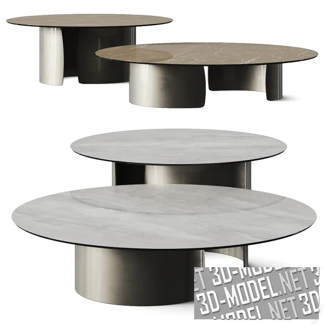 3d-модель Журнальные столики Reflex Petalo Marble