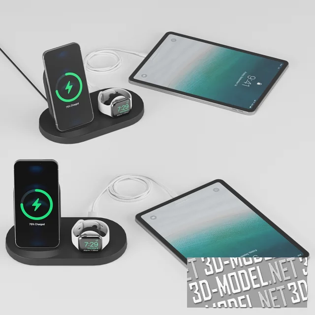 3d-модель Док-станция для беспроводной зарядки BOOST UP