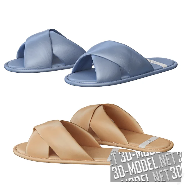3d-модель Домашние тапки от Zara Home, 4 цвета