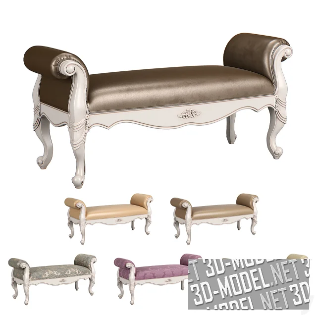 3d-модель Классическая скамья Carpenter