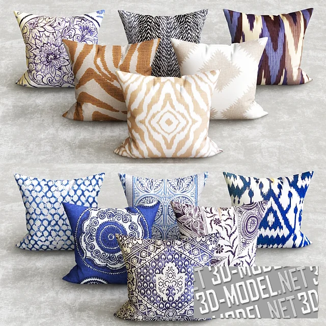 3d-модель Набор подушек LANAI COLLECTION