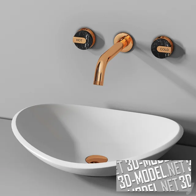 Раковина Planit Attica Arredo и смеситель Graff Mod Plus