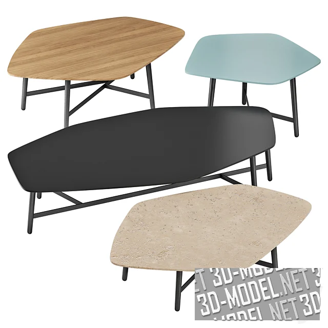 3d-модель Столы Quintet от Roche Bobois