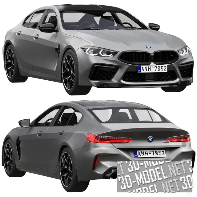 3d-модель Автомобиль BMW M8 Gran Coupe