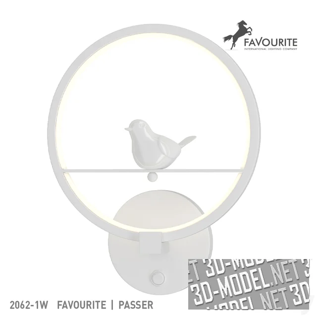 3d-модель Бра Favourite Passer 2062-1W