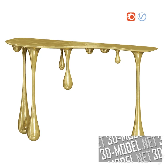 3d-модель Консоль Melting Gold-Silver от Loft & Concept