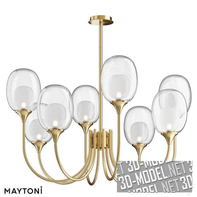 3d-модель Люстра MOD016PL-08BS Aura от Maytoni