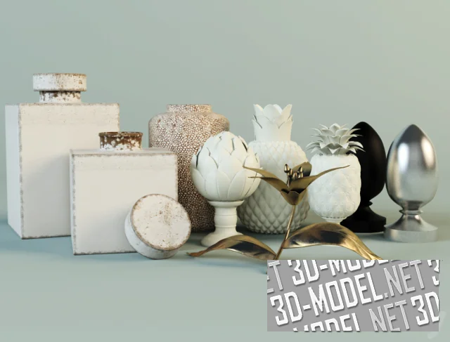 3d-модель Набор декора от ZARA HOME