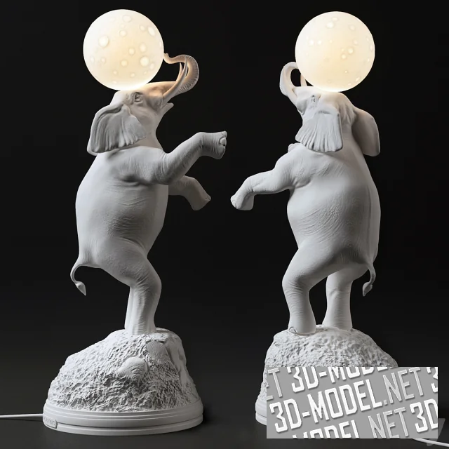 3d-модель Настольная лампа Elephant от Seletti