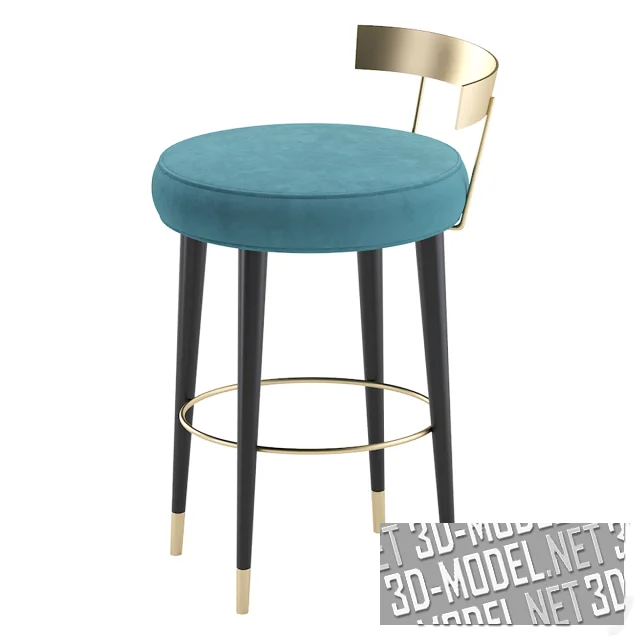 3d-модель Барный стул SAN TROPE от Cazarina Interiors (3 цвета)
