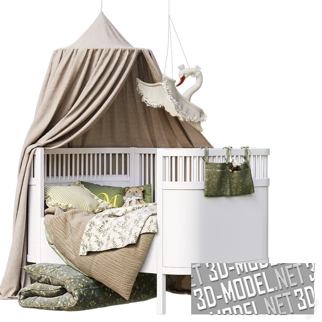 Детская кроватка Sebra Baby & Jr. с аксессуарами