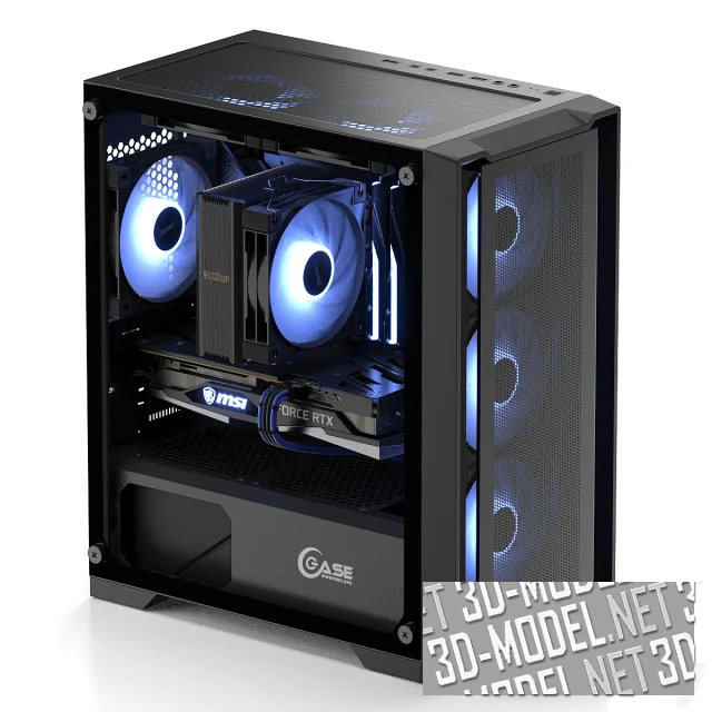 3d-модель Игровой системный блок Gaming PC 14