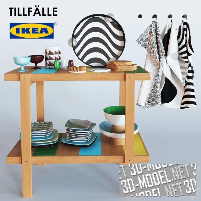 3d-модель Комплект для кухни Tillfalle от IKEA