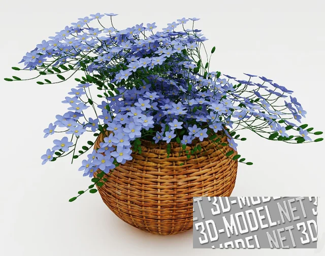 3d-модель Корзина с цветами